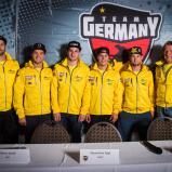 MXoN Team Germany 2016, Cheftrainer Marcus Schiffer , Ersatzfahrer Dominique Pascal Thury ( KTM ), Dennis Ullrich ( KTM ), Henry Jacobi ( Honda ), Maximilian Nagl ( Husqvarna ) und Teamchef Wolfgang Thomas